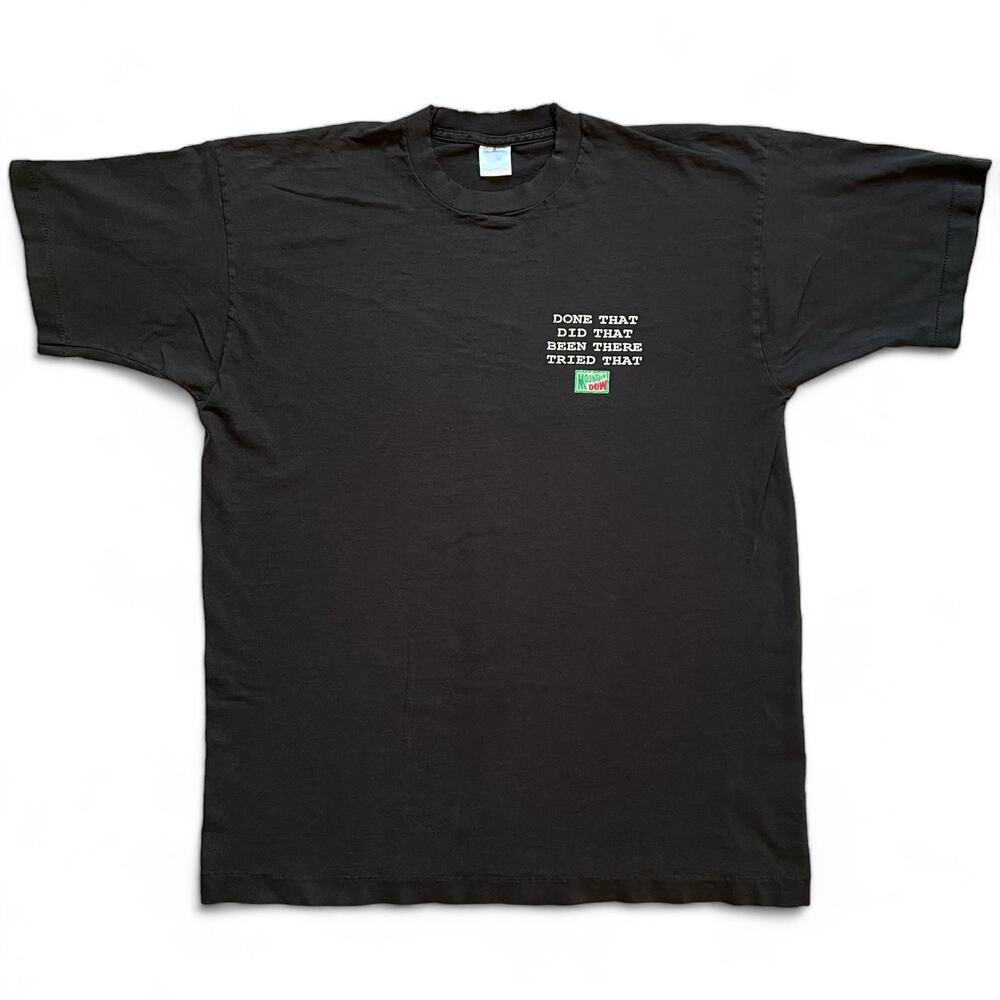 Vintage 90s Mountain Dew Drink Soda Promo T Shirt Single Stitch XL Been There